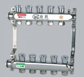 康騰B004款不銹鋼雙調節閥分水器
